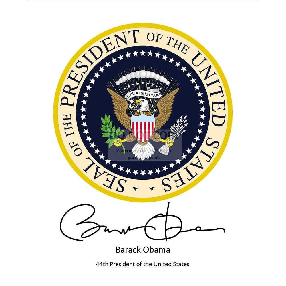 SOLD!! Seal of the President of the United States Barack Obama Signed 8oz Mug - Picture 3 of 7